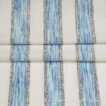 Yarn Dyed Rayon Polyester Hacci Jersey Fabric